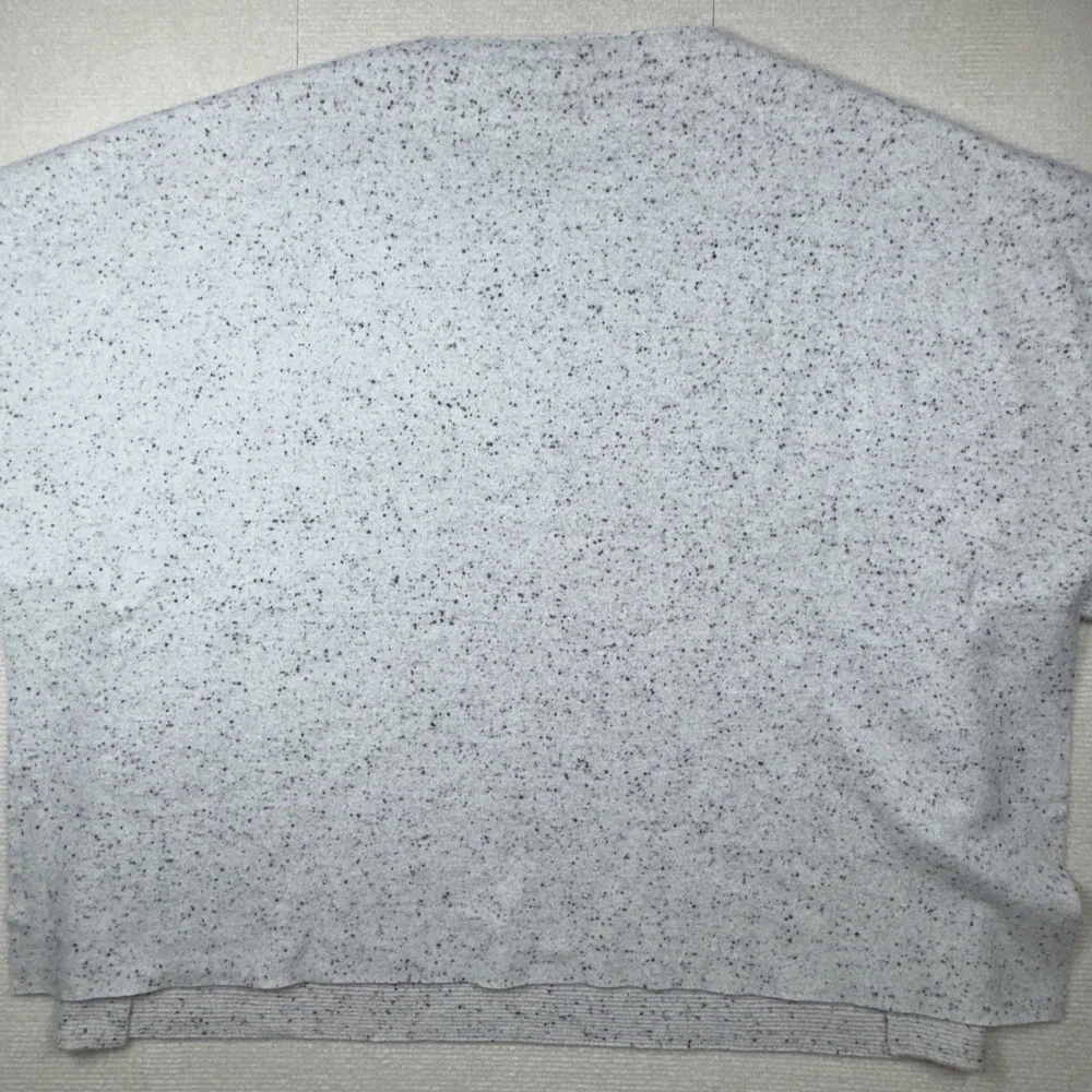 Lafayette 148 Large Wool Poncho Gray Black Specks Classic Minimalist - Picture 6 of 6
